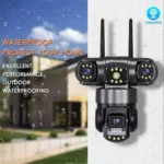 15MP Wireless IP Camera WiFi Outdoor CCTV PTZ Security Camera 3 Lens 2-Way Audio - Image 5
