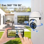 3MP 5G Wireless Outdoor CCTV Camera WiFi PTZ Security Camera Night Vision 2-Way Audio - Image 5