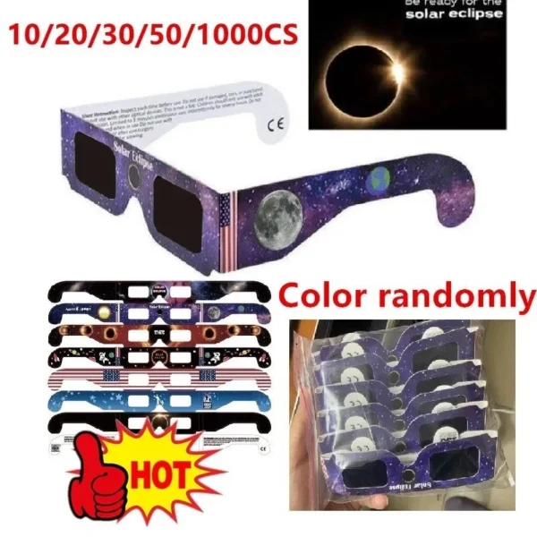 10x Solar Eclipse Glasses – ISO 12312-2 Certified Safe Sun Viewing Glasses UK 2026