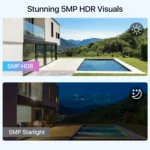 ZOSI 5MP PoE CCTV Security Camera System 4K NVR Kit Night Vision 2-Way Audio - Image 2