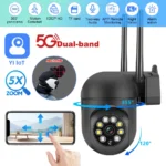 5G 1080P Wireless WiFi Outdoor CCTV PTZ Security Camera 5X Zoom Night Vision