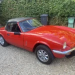 Triumph Spitfire Classic British Convertible Sports Car Red Vintage Roadster