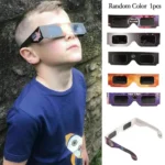 50 Pack Solar Eclipse Glasses – CE ISO 12312-2 Certified UV Protection for Safe Sun Viewing