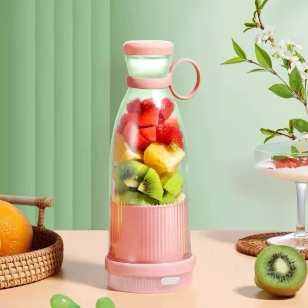 Portable USB Rechargeable Juicer Cup 420ml – Electric Blender Smoothie Maker