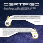 Soluna Solar Eclipse Glasses 2 Pack – CE & ISO Certified Made in USA Viewing Glasses - Image 3