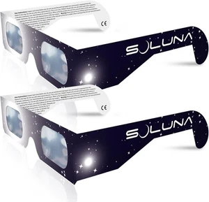s-l300 Soluna Solar Eclipse Glasses 2 Pack – CE & ISO Certified Made in USA Viewing Glasses - Image 1