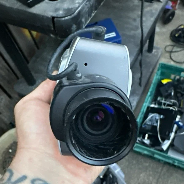 WOFEX Progressive Scan CCD Box CCTV Camera Wired Silver Black